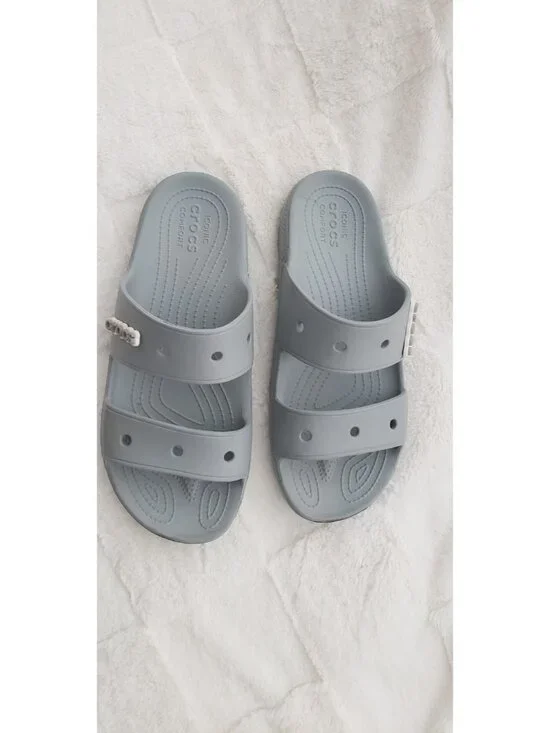 CROCS UNISEX CLASSIC SANDALS LIGHT GRAY  SZ 9 M/11 W - Picture 4 of 5